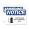 Signmission Compressed Non-Flammable Gas OSHA Notice Sign, Plastic, 14in W x 10in L, 2PK OS-2PACK-NS-P-1014-L-10758 - alternate 1